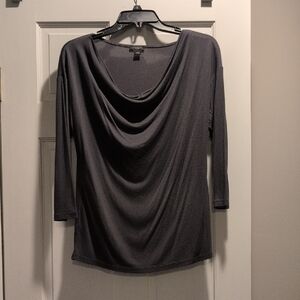 Ann Taylor Factory Charcoal Top